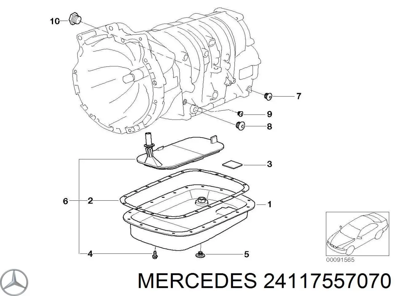 Фильтр АКПП 24117557070 Mercedes