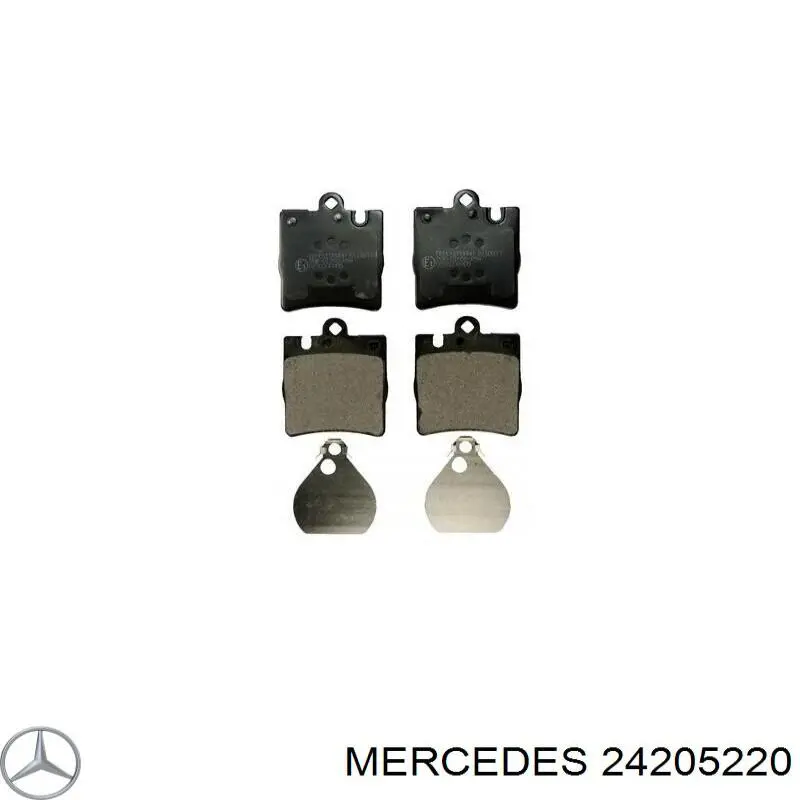 Купить 24205220 Mercedes Колодки тормозные задние, дисковые