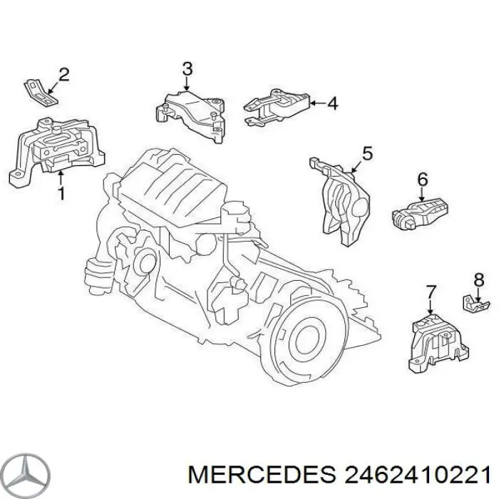 Mercedes A2462410221 цена, от 4.23 USD