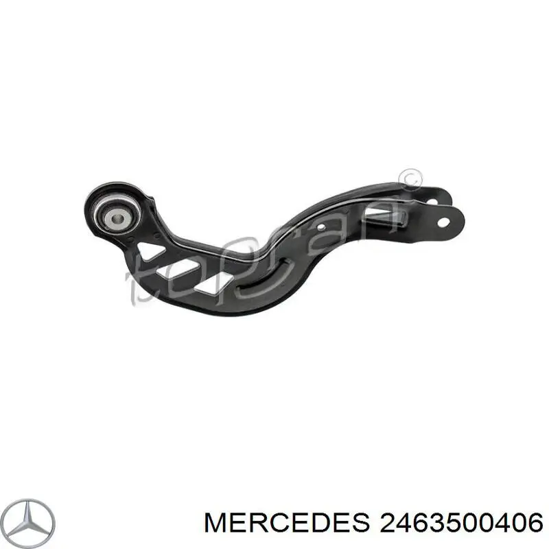 2463500406 Mercedes braço oscilante (tração longitudinal inferior esquerdo de suspensão traseira)