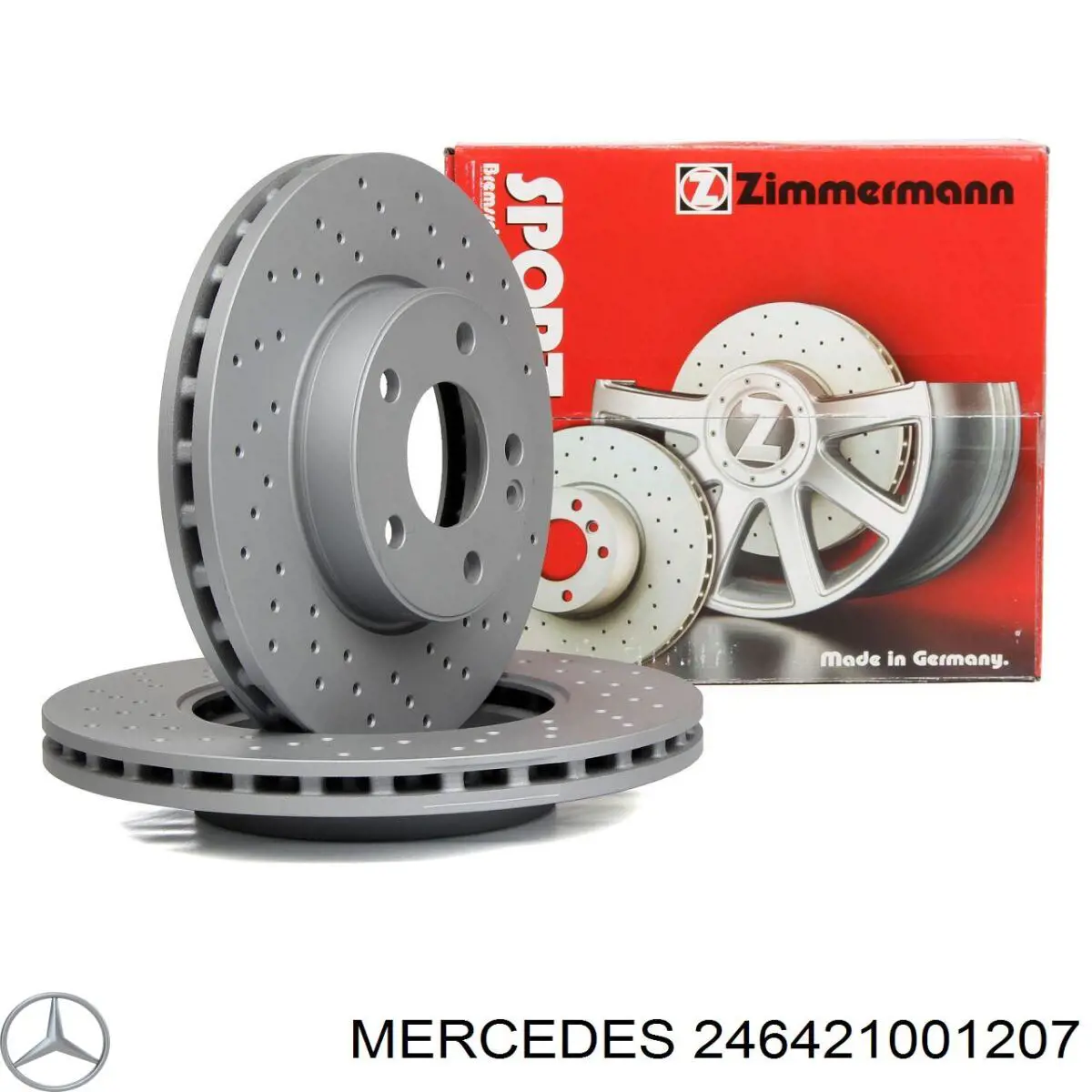 Передний тормозной диск Mercedes 246421001207