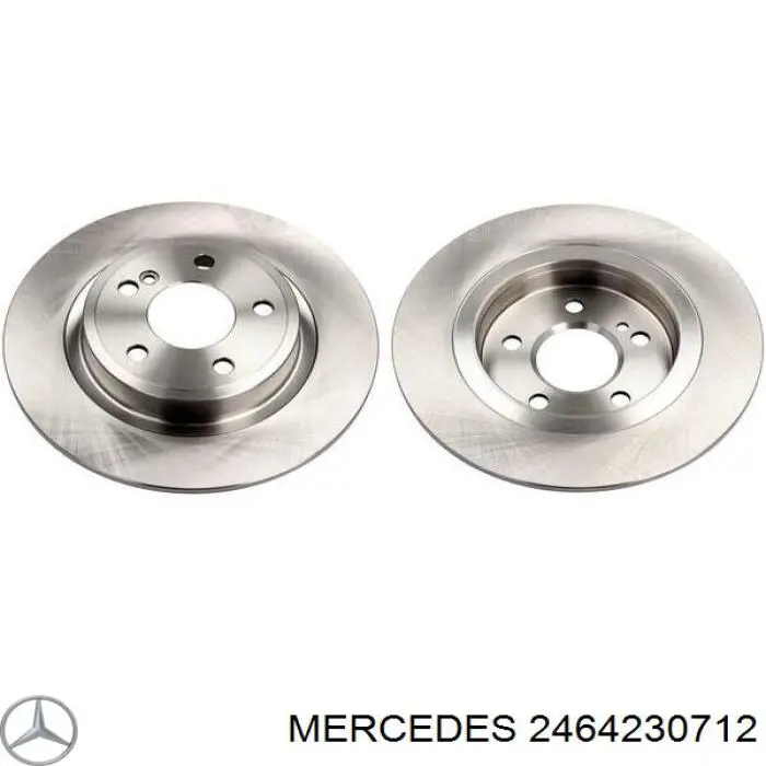 2464230712 Mercedes disco do freio traseiro