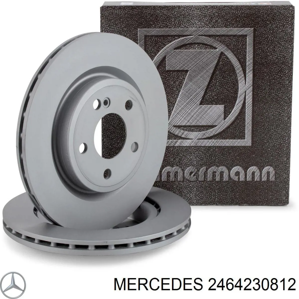 2464230812 Mercedes disco do freio traseiro