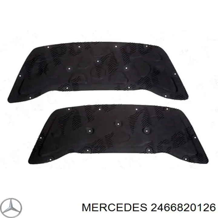 2466820126 Mercedes isolamento de ruído da capota