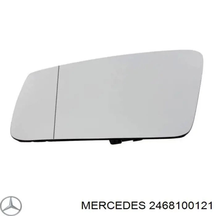 2468100121 Mercedes espelho de retrovisão esquerdo