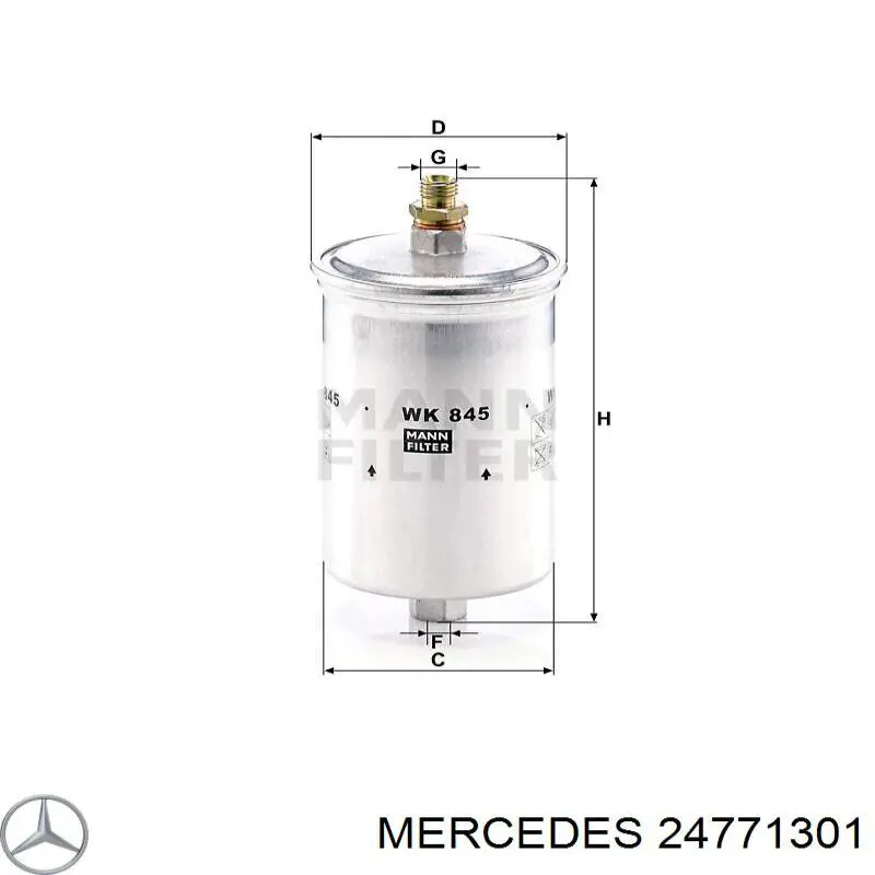 Топливный фильтр 24771301 Mercedes