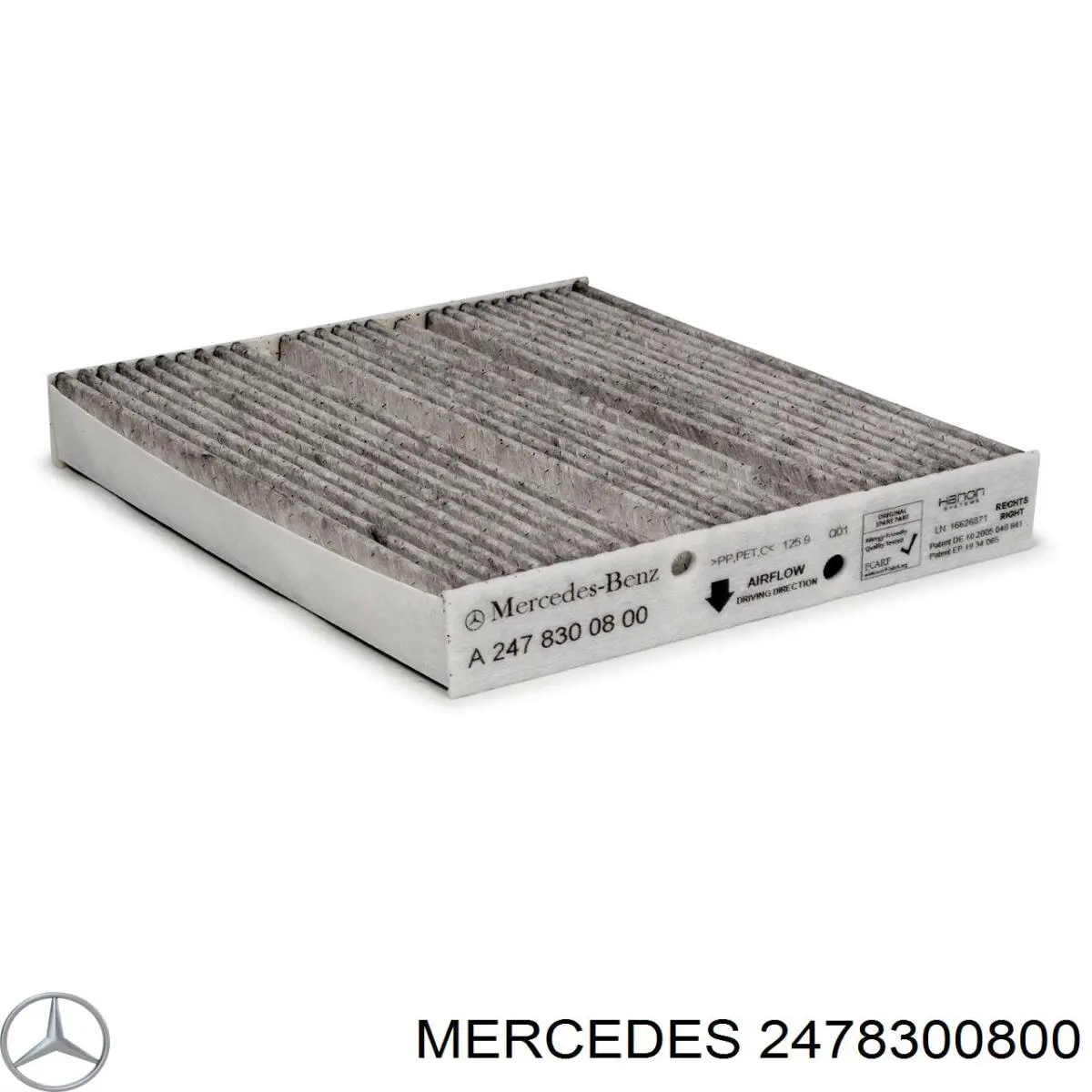 247 830 08 00 Mercedes filtro de salão