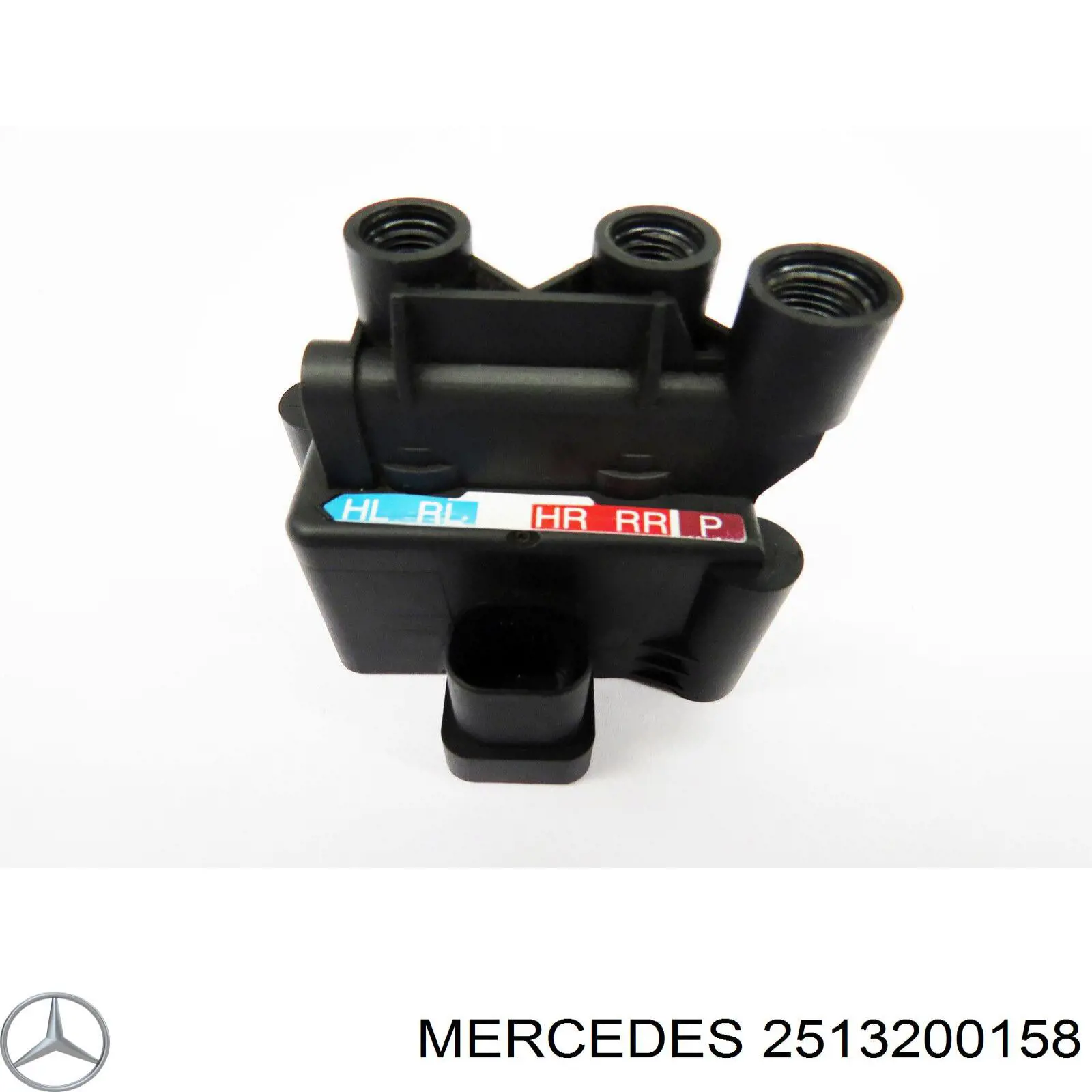 2513200158 Mercedes unidade de válvulas de suspensão regulada