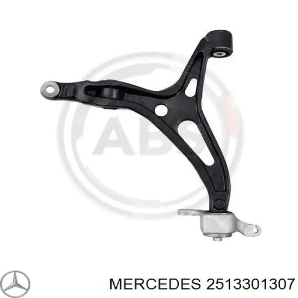 2513301307 Mercedes braço oscilante inferior esquerdo de suspensão dianteira