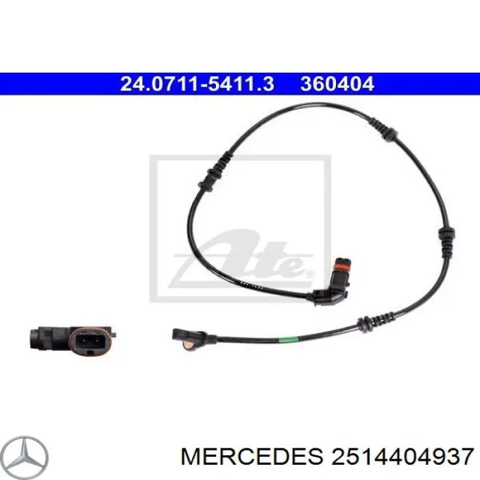 2514404937 Mercedes датчик абс (abs передний)