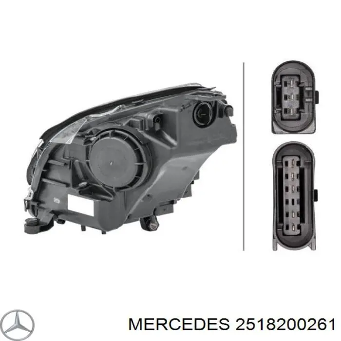 2518200261 Mercedes Фара передняя правая