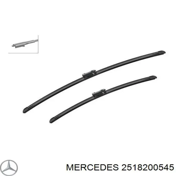 Щетки стеклоочистителя 2518200545 Mercedes