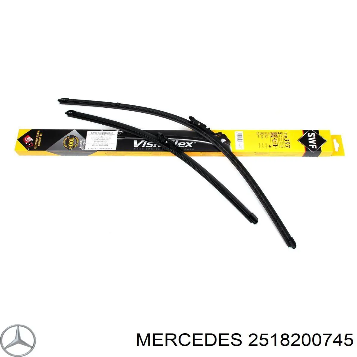 2518200745 Mercedes щетка-дворник лобового стекла водительская
