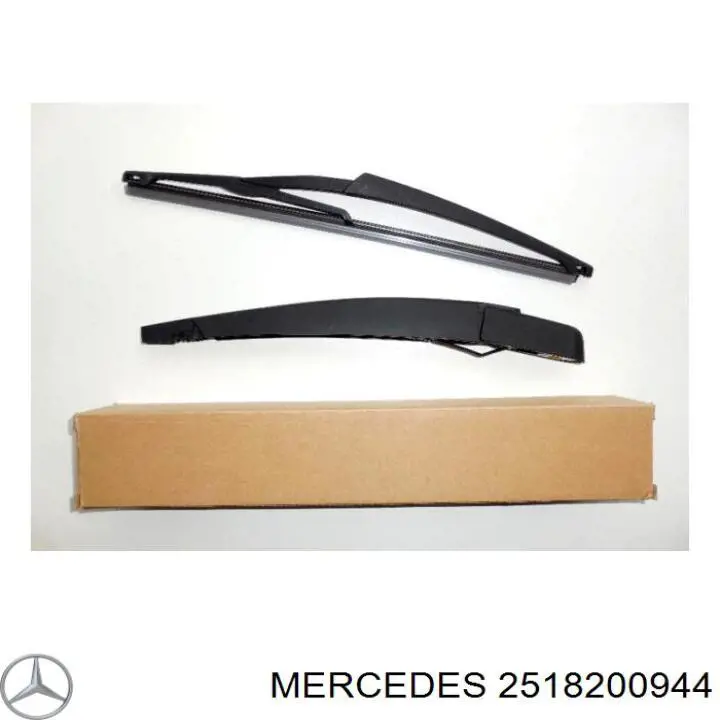 2518200944 Mercedes braço de limpa-pára-brisas de vidro traseiro