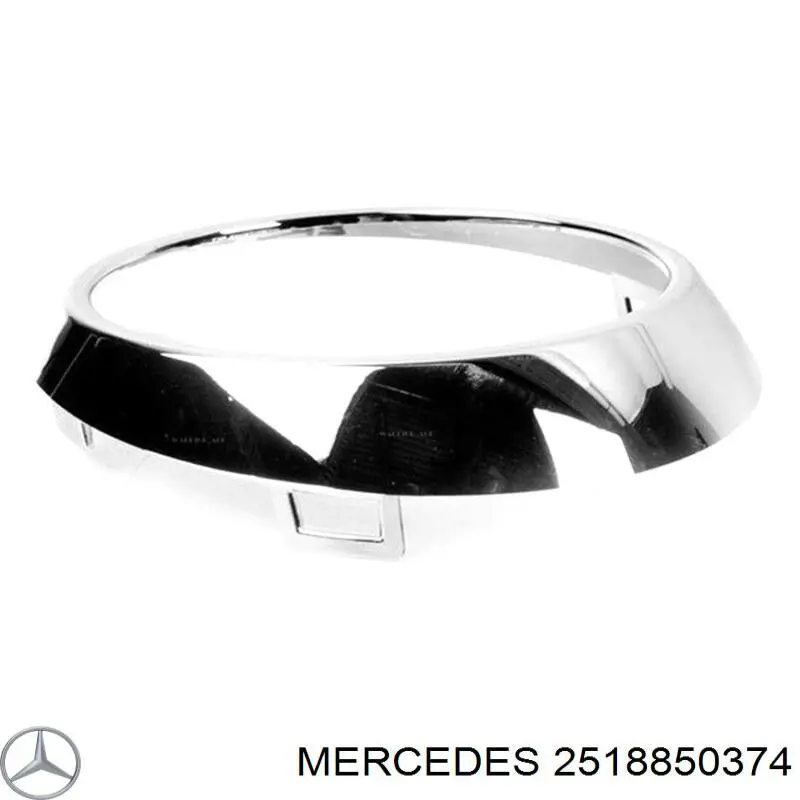 Ободок противотуманки на Mercedes R (W251)