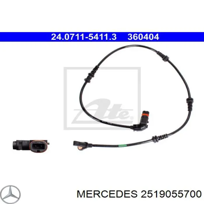 Датчик АБС (ABS) передний 2519055700 Mercedes