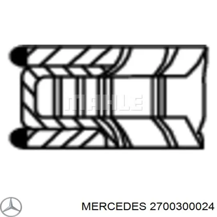 2700300024 Mercedes anéis do pistão para 1 cilindro, std.