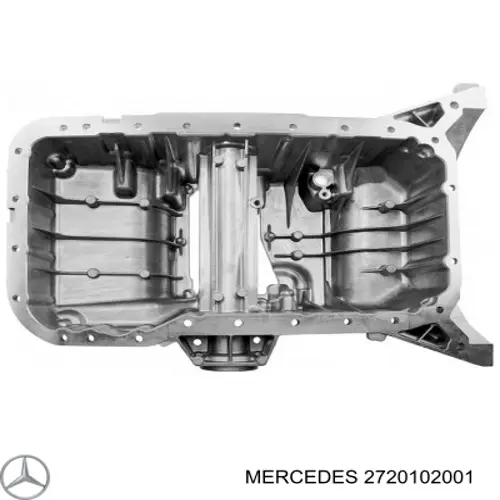 Поддон масляный картера двигателя, верхняя часть Mercedes 2720102001 цена, от 267.20 USD