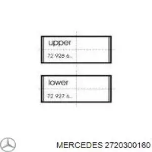 2720300060 Mercedes вкладыши коленвала шатунные, комплект, стандарт (std)