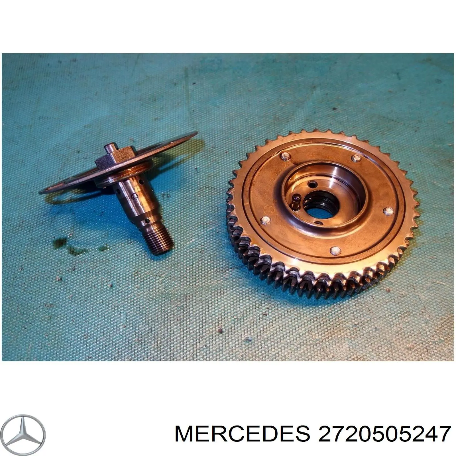 Звездочка-шестерня распредвала двигателя, впускного левого 2720505247 Mercedes