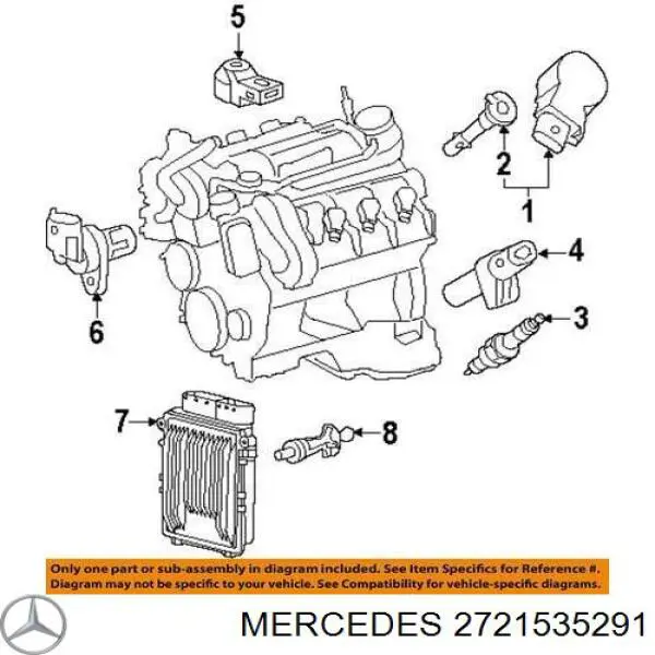 Купить 2721535291 Mercedes Электронный блок управления двигателем