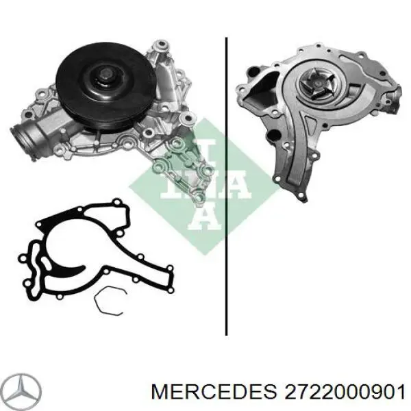 Водяной насос Mercedes 2722000901