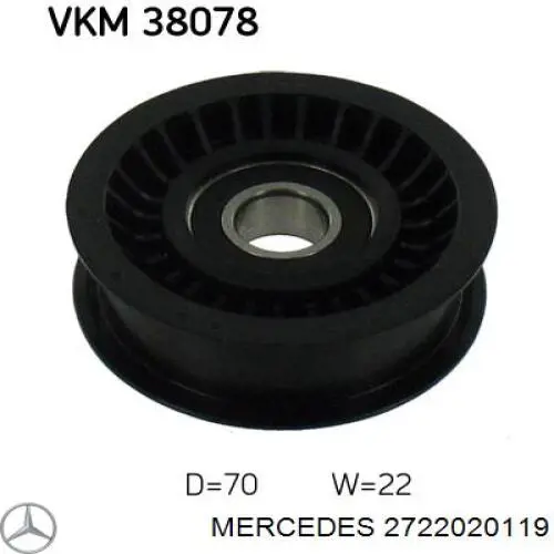 Паразитный ролик 2722020119 Mercedes