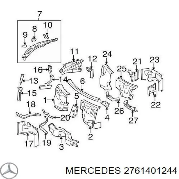  A2761401244 Mercedes