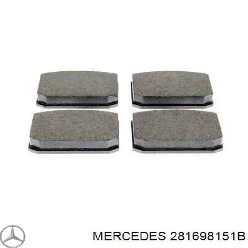 281698151B Mercedes передние тормозные колодки