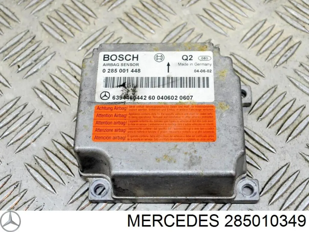Модуль-процессор управления подушкой безопасности (ЭБУ AIRBAG) 0285010054 Mercedes
