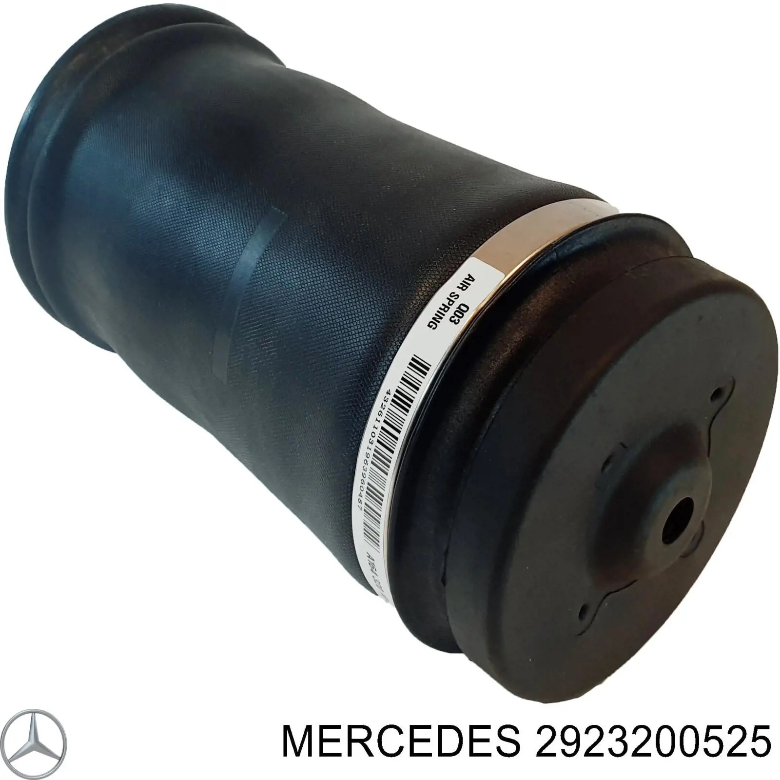 2923200525 Mercedes coxim pneumático (suspensão de lâminas pneumática do eixo traseiro)