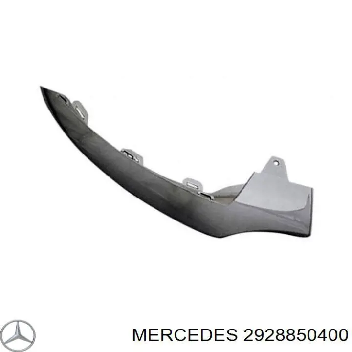 Молдинг бампера переднего, правый на Mercedes ML/GLE (C292)