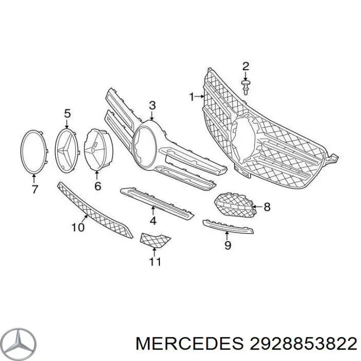  A2928853822 Mercedes