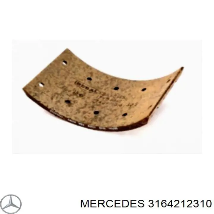 Передние барабанные колодки A3184212010 Mercedes