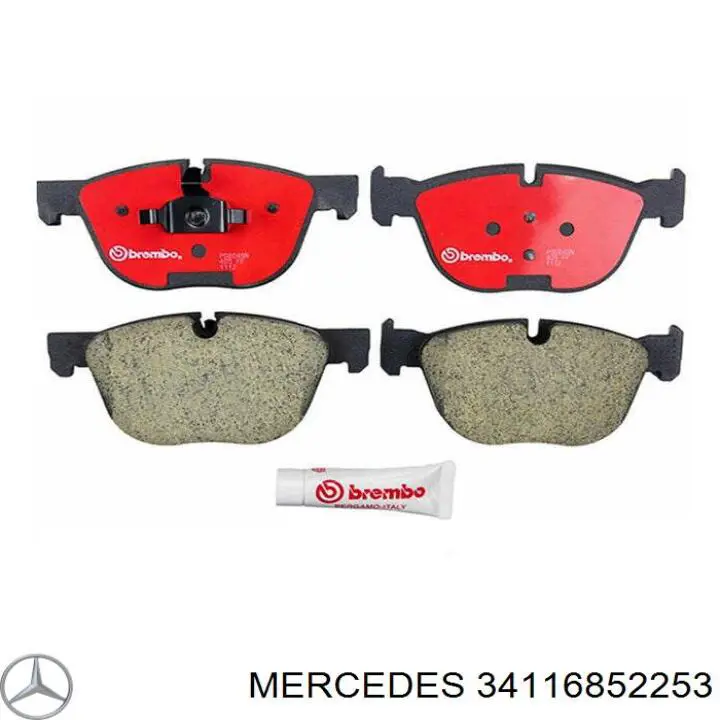 Передние тормозные колодки 34116852253 Mercedes