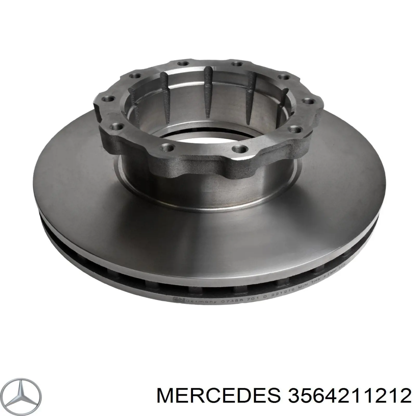 Тормоз дисковый передний Mercedes 3564211212