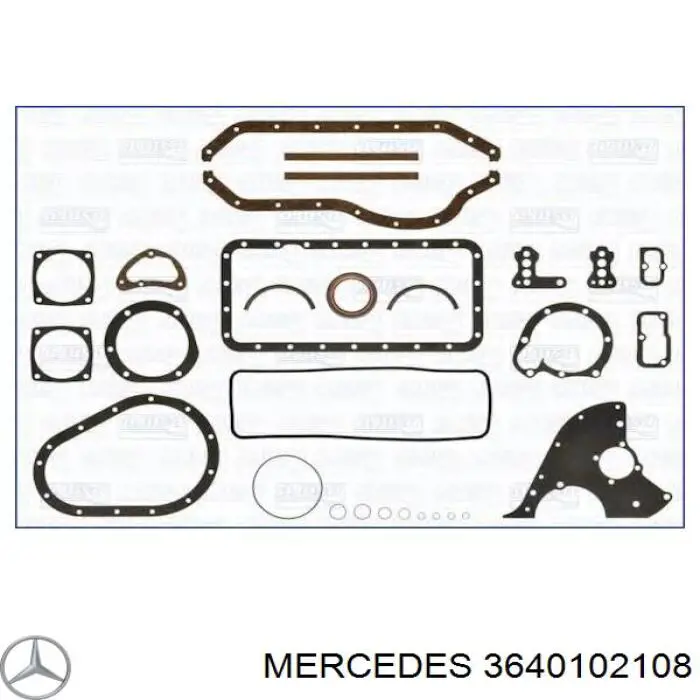 3640102108 Mercedes комплект прокладок двигателя нижний