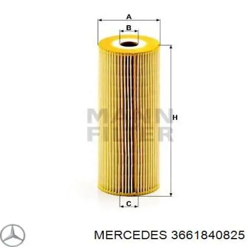 Масляный фильтр 3661840825 Mercedes