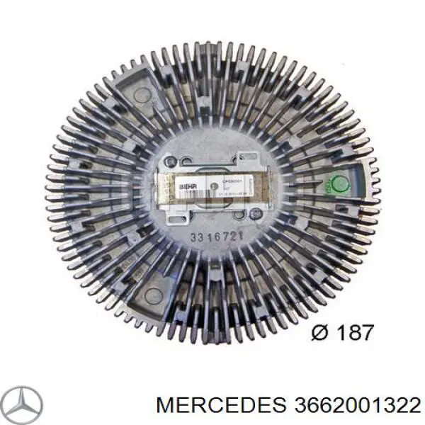 Вискозная муфта Mercedes 3662001322 цена, от 192.66 USD