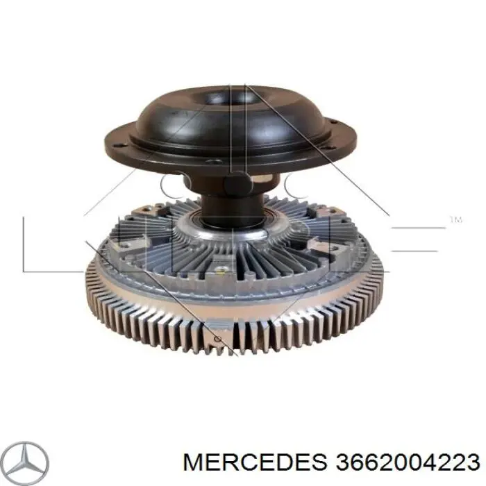 Вискомуфта вентилятора 3662004223 Mercedes