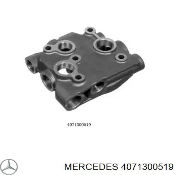 Головка блока компрессора (TRUCK) 4071300519 Mercedes