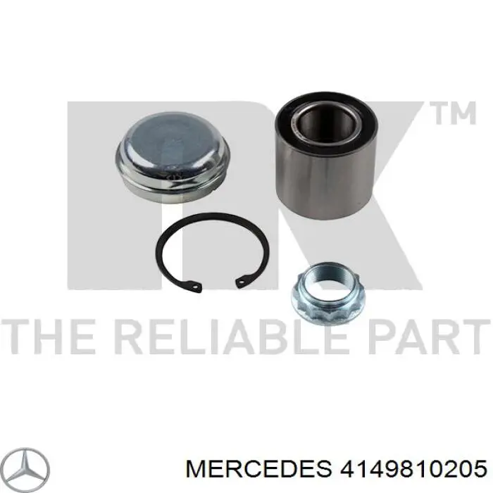 Подшипник задней ступицы 4149810205 Mercedes