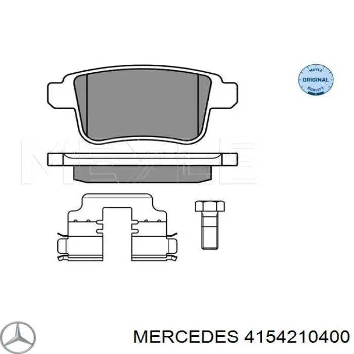 Колодки дисковые  Mercedes 4154210400 цена, от 13.67 USD