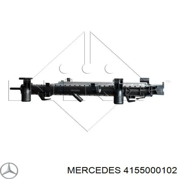 Радиатор 4155000102 Mercedes