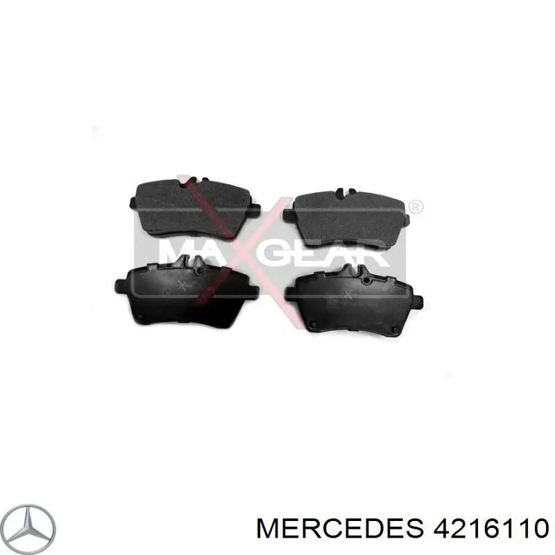 4216110 Mercedes передние тормозные колодки