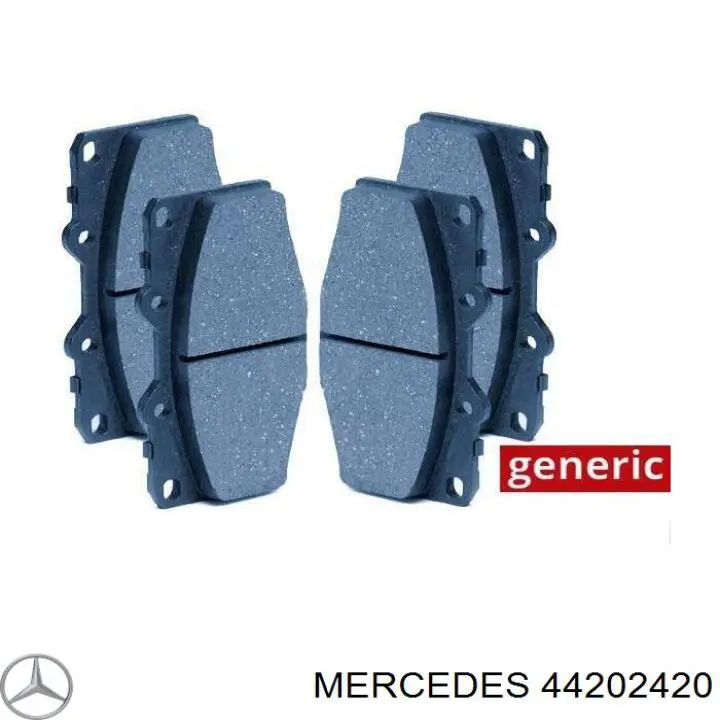44202420 Mercedes колодки тормозные передние дисковые