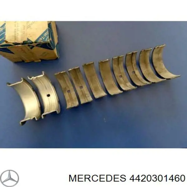 Вкладыши коленвала шатунные, комплект, 4-й ремонт (+1,00) 4420301460 Mercedes