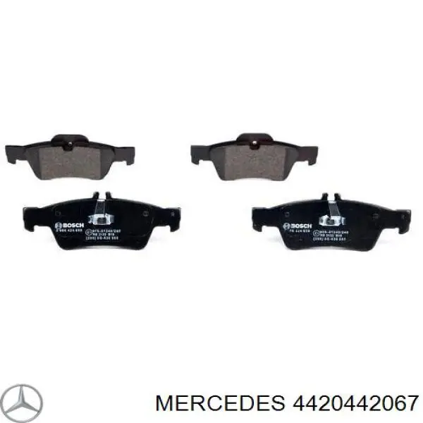 Задние тормозные колодки 4420442067 Mercedes