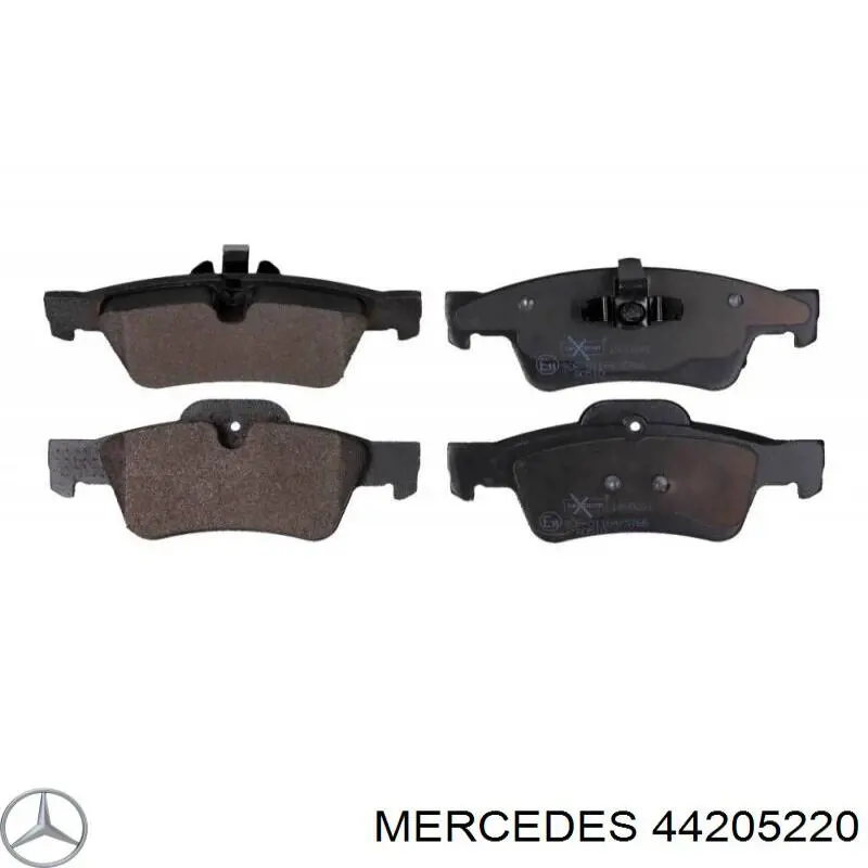 44205220 Mercedes колодки тормозные задние дисковые