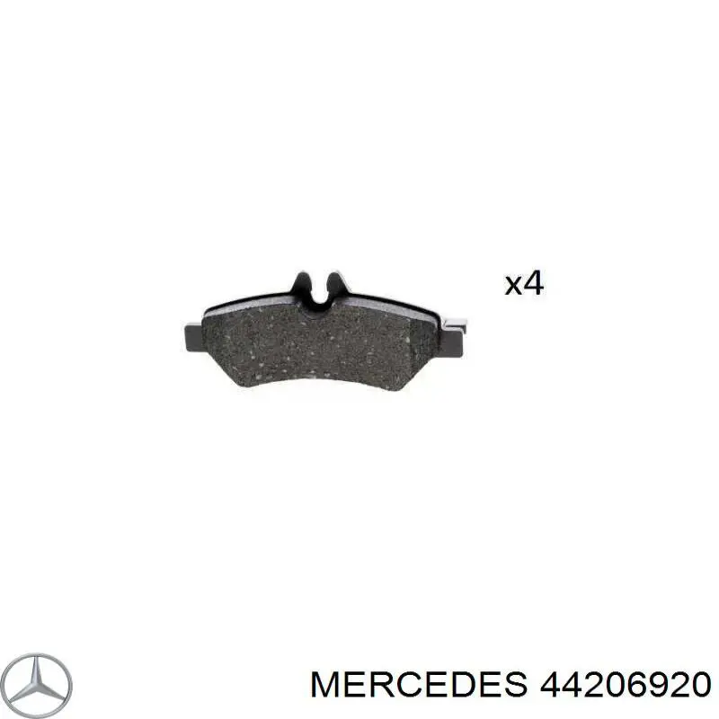 Купить 44206920 Mercedes Колодки тормозные задние, дисковые
